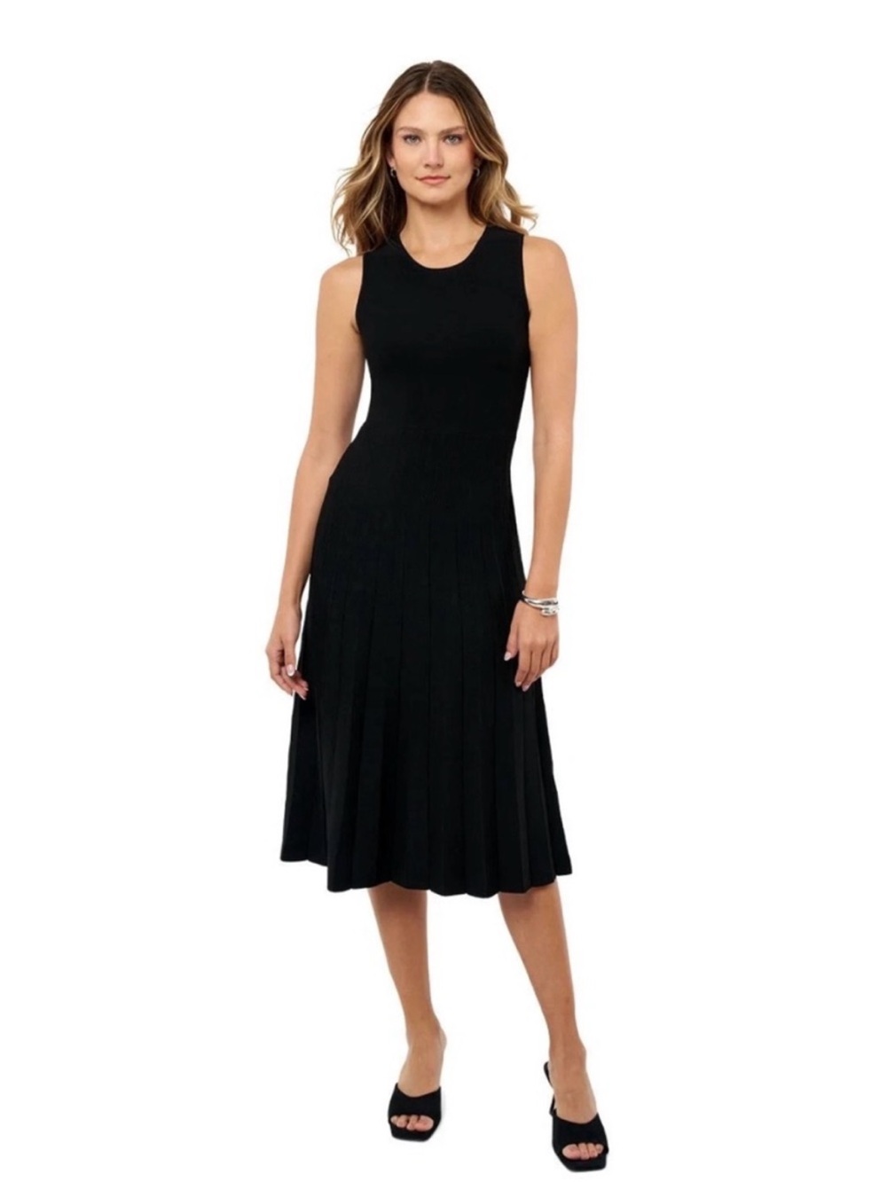 Edited Remi Bader Black A-Line Maxi Dress Minimalist Elegant Parisian Classic